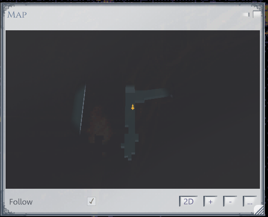 First look at The Rise 3D map with fog of war, one corridor revealed around the player beacon