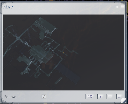 The Rise as a see-through 3D model in the map window